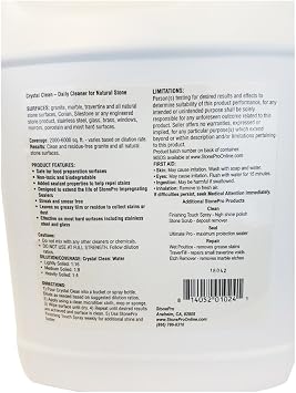 Stone Pro Crystal Clean - Daily Stone and Tile Cleaner - Concentrate - 1 Gallon
