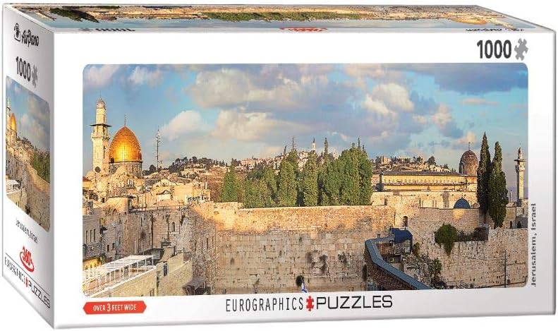 Jerusalem 1000-Piece Panoramic Puzzle, White