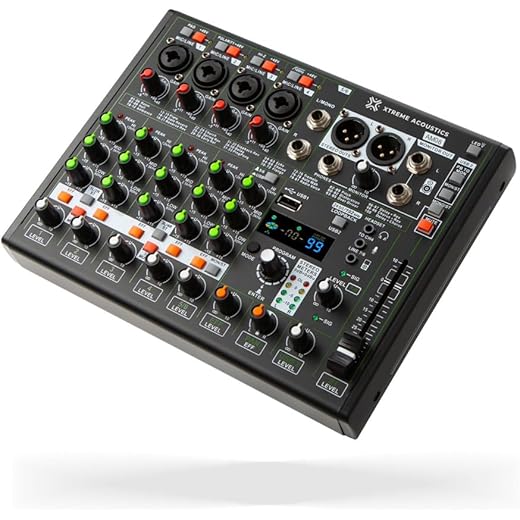 Xtreme Acoustics 8 Channel Audio Mixer