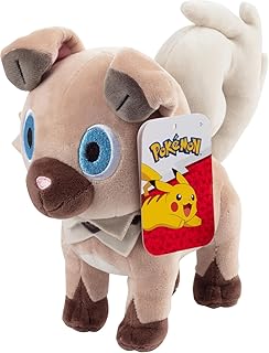Pokémon 8" Rockruff Plush - Officially Licensed - Generation 7 Sun and Moon Figure - Authentic Soft Stuffed Animal Dog Toy...