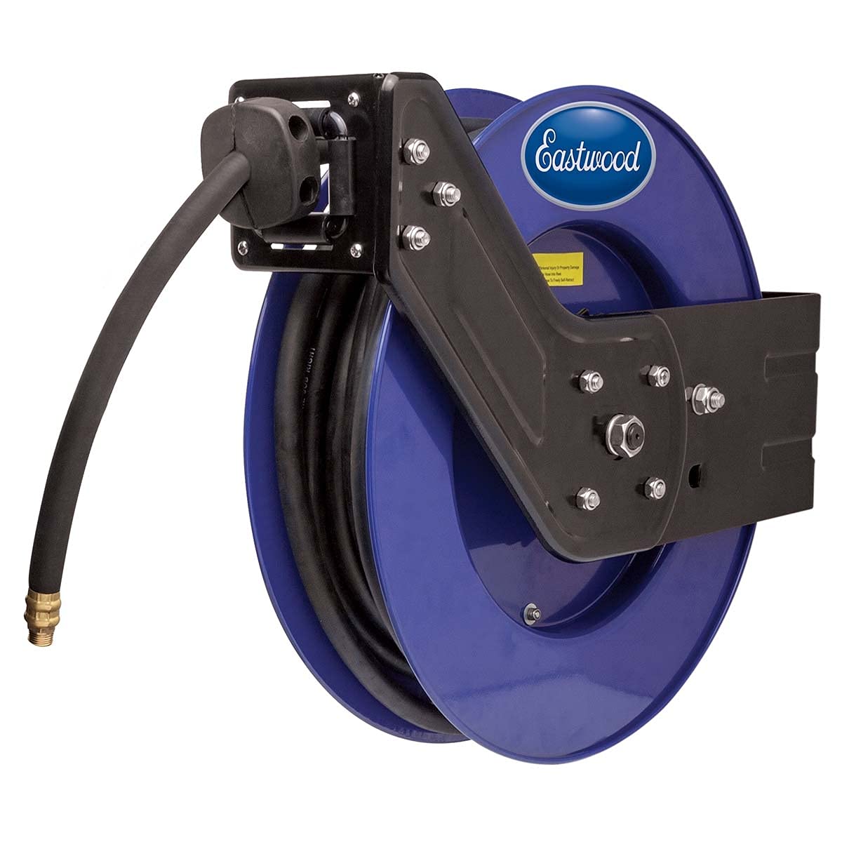 Eastwood 3/8 in x 50 Durable Powder Coating Foot Retractable Air Hose Reel