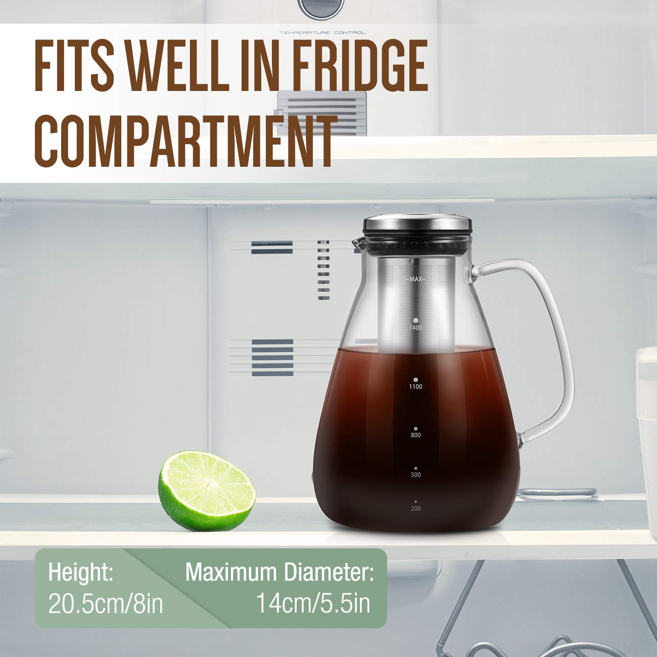 Buy Soulhand Cold Brew Coffee Maker, Airtight Iced Coffee Tea Pitcher