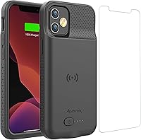 Vista 12 de Alpatronix Funda de batería para iPhone 12 Pro y iPhone 12 (6.1 pulgadas), funda protectora resistente y delgada de carga extendida portátil