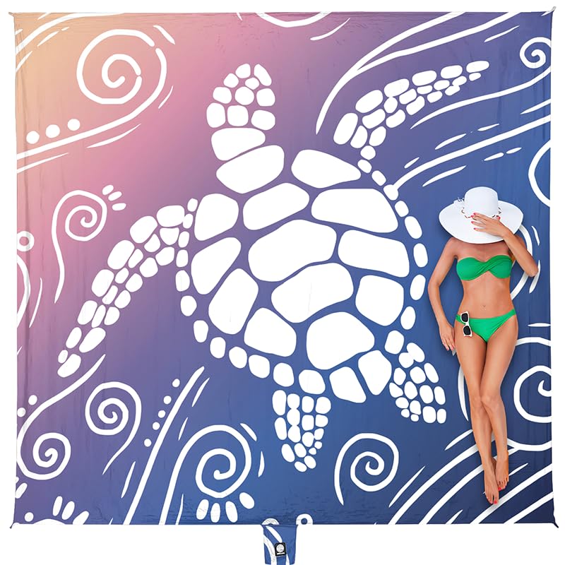 WEKAPO Beach Blanket Waterproof Sandproof Oversized Extra Large Sand Free
