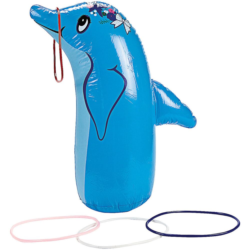 Inflatable Dolphin Ring Toss Game, Vacation Bible School 2024