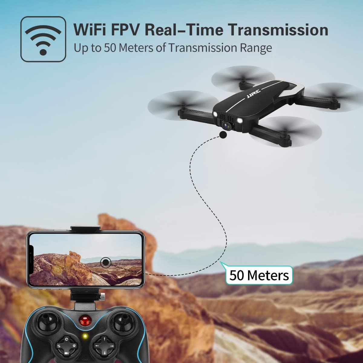 WiFi FPV Real-Time Transmission for JJRC H71 drone