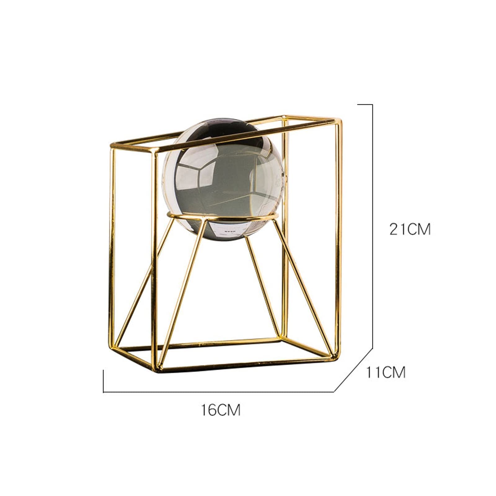 Fermalibri fermalibri per scaffali in metallo resistente fermalibri supporti sfera di cristallo ornamenti moderni per armadio vino decorazioni fermalibri fine libro