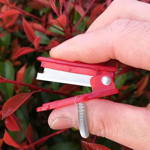 Miniatura 3 de Yardwe Cuchillo de pulgar de jardín, 2 piezas, cuchillo para plantas de cosecha, frutas y verduras, recolección de plantas en maceta para recortar