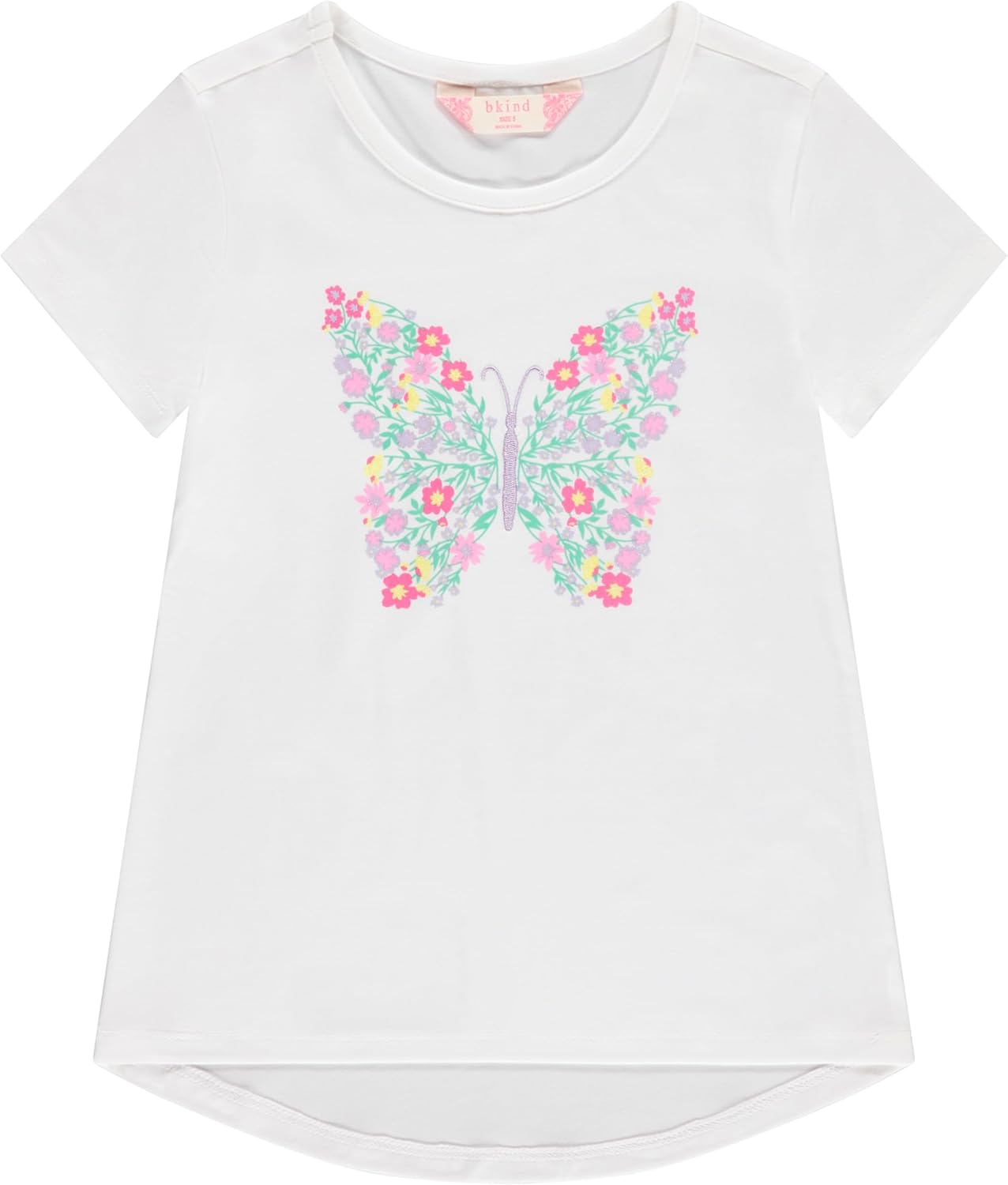 BTween Girls 4-Piece Summer Tops | Fashionable Short Sleeve T-Shirt | Casual Daily Shirt for Kids - Assorted Colors - Image 4