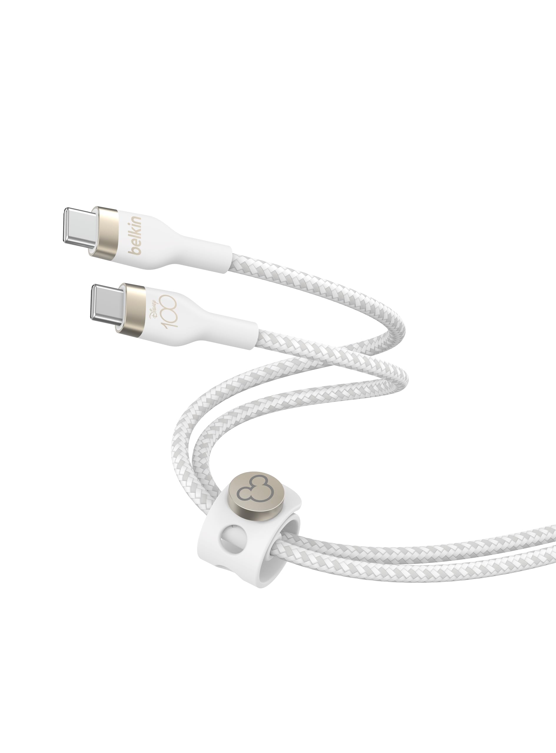 Belkin X Disney, Special Disney 100 Edition, USB-C to USB-C Braided 6.6 feet (2 meters) 60W PD, Fast Charge and Sync Type C Cable for USB-C Devices, USB-IF certified - White & Gold (B0CGZY4Q7F) Amazon Price History, Amazon Price Tracker