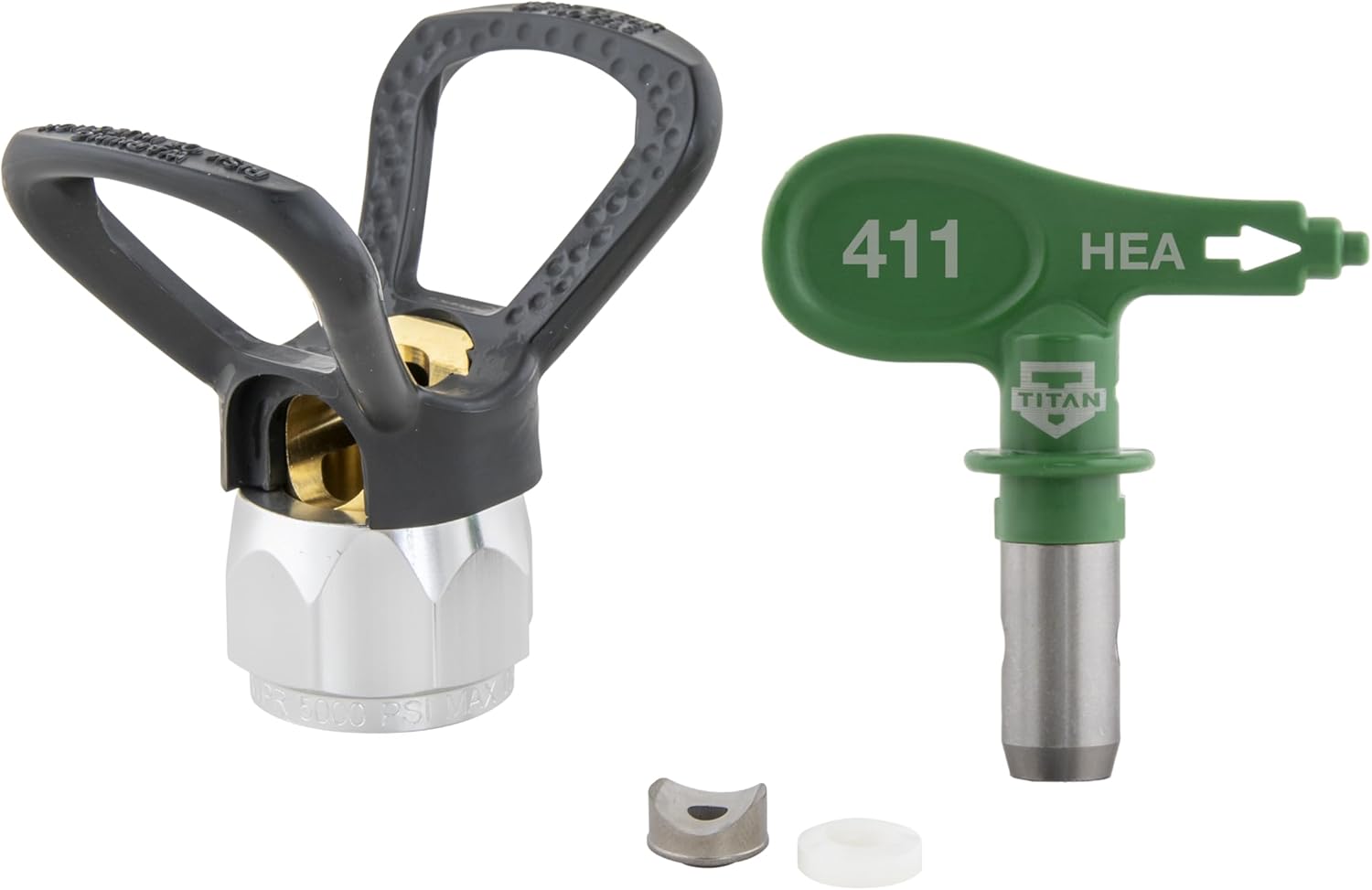Titan 411 HEA Tip & Guard Combo Kit, High Efficiency Airless, Low Pressure, 1,000 PSI