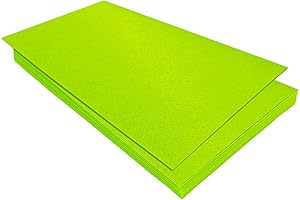 Vibrant Lime Green Felt Sheets for Creative Projects