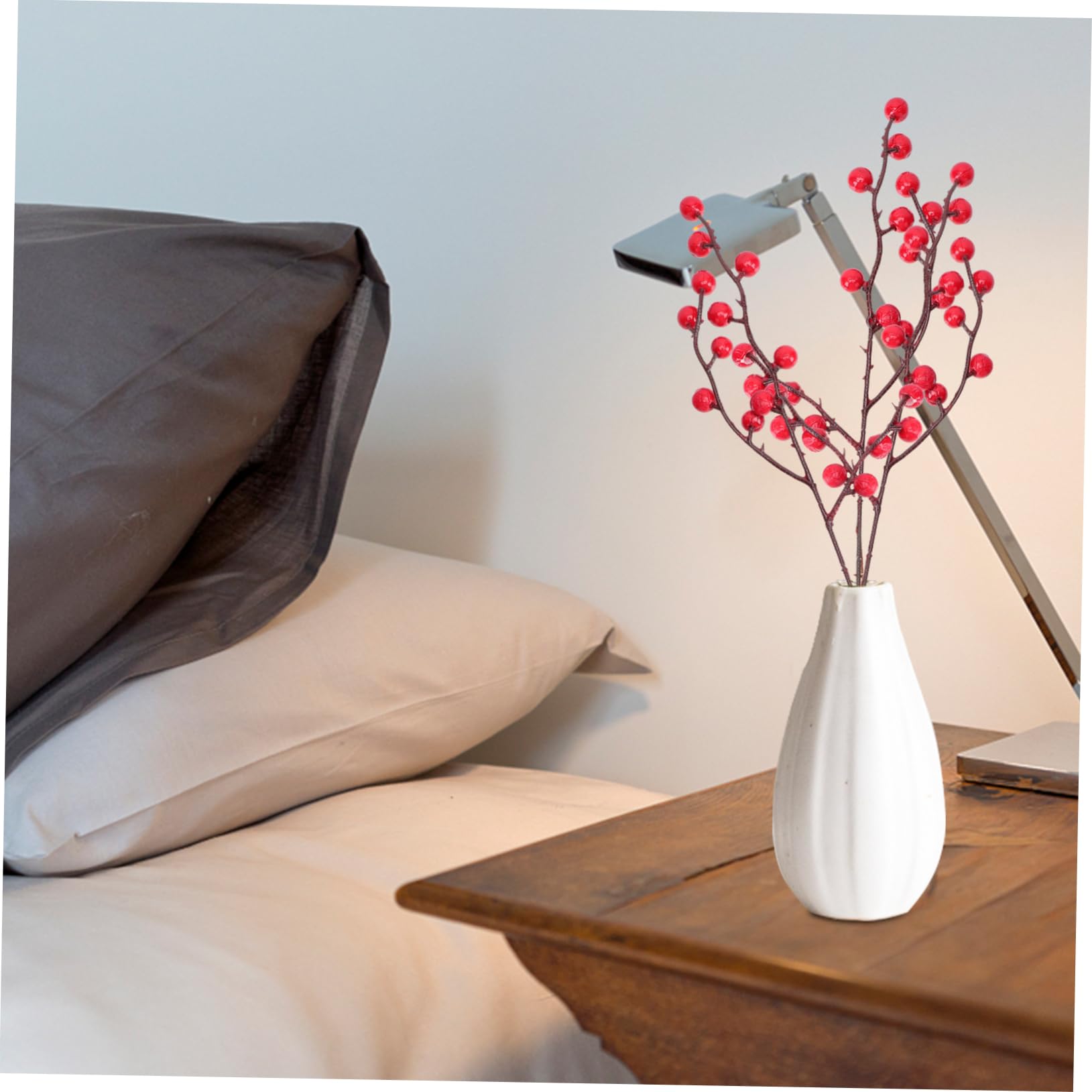 STOBAZA 80pièces Tiges De Houx Artificiel pour Décoration De Noël Accessoires Fête Et pour Table Mariages Et Événements Festifs