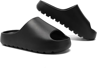 Jaeynow Unisex Cloud Slides for Women & Men - EVA Soft Recovery Pillow Slides, Thick Anti-Slip Sole for Indoor Outdoor Comfort