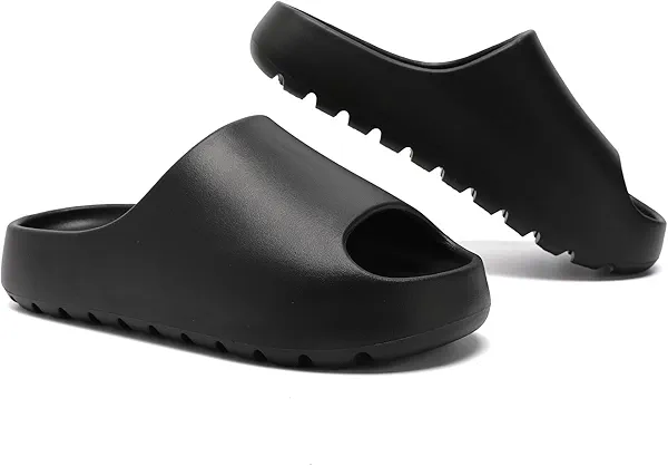 Jaeynow Cloud Slides for Women,Unisex EVA Soft Recovery Slides,Thick Sole Open Toe Mens Pillow Slides Shower Shoes Outdoor&Indoor House Slippers