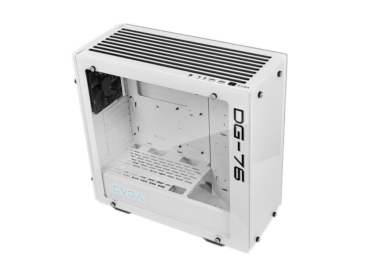 EVGA DG-76 Alpine White Mid-Tower, 2 Sides of Tempered Glass, RGB