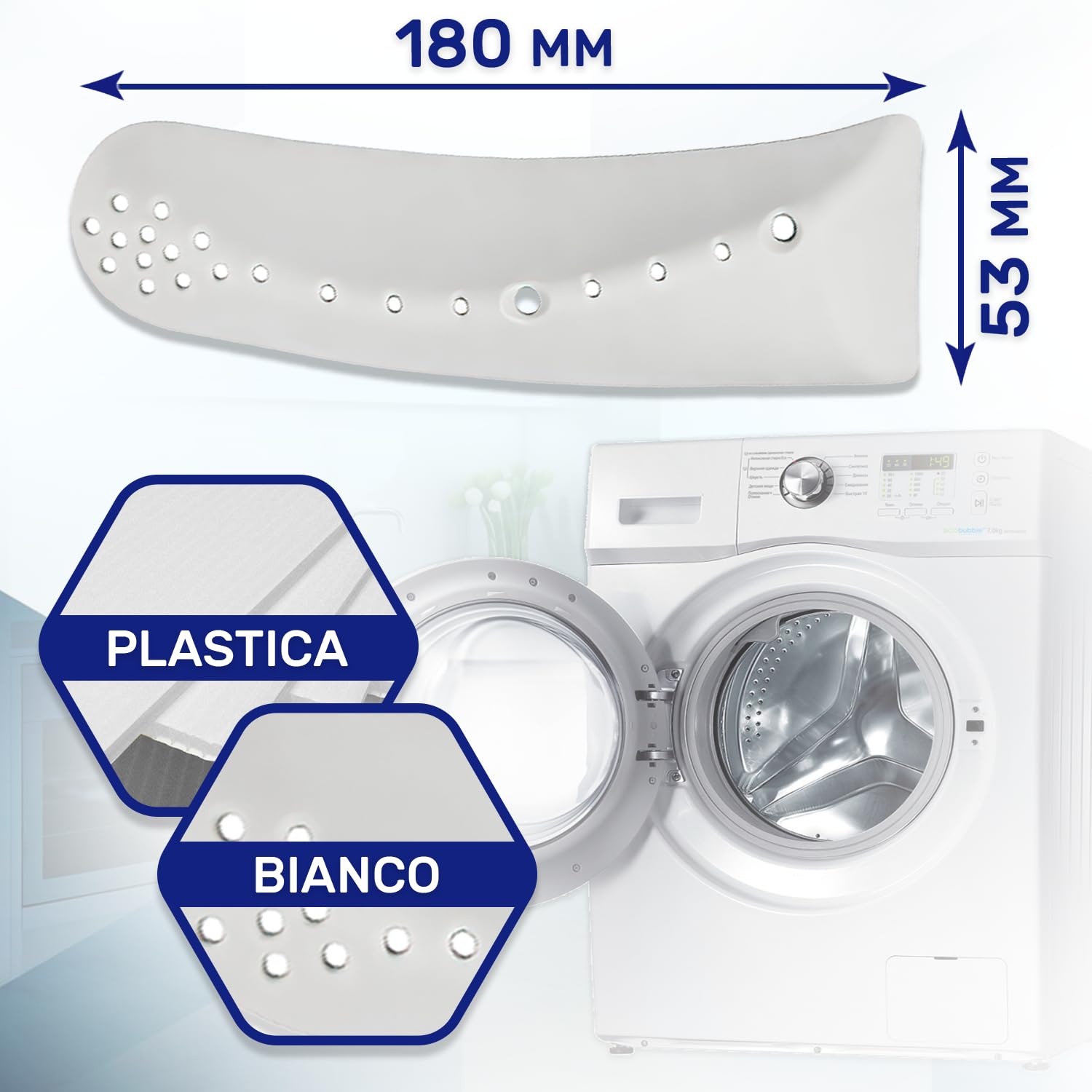 3 Pezzi Trascinatore Per Tamburo Lavatrice Con Codice Originale - Foto 8