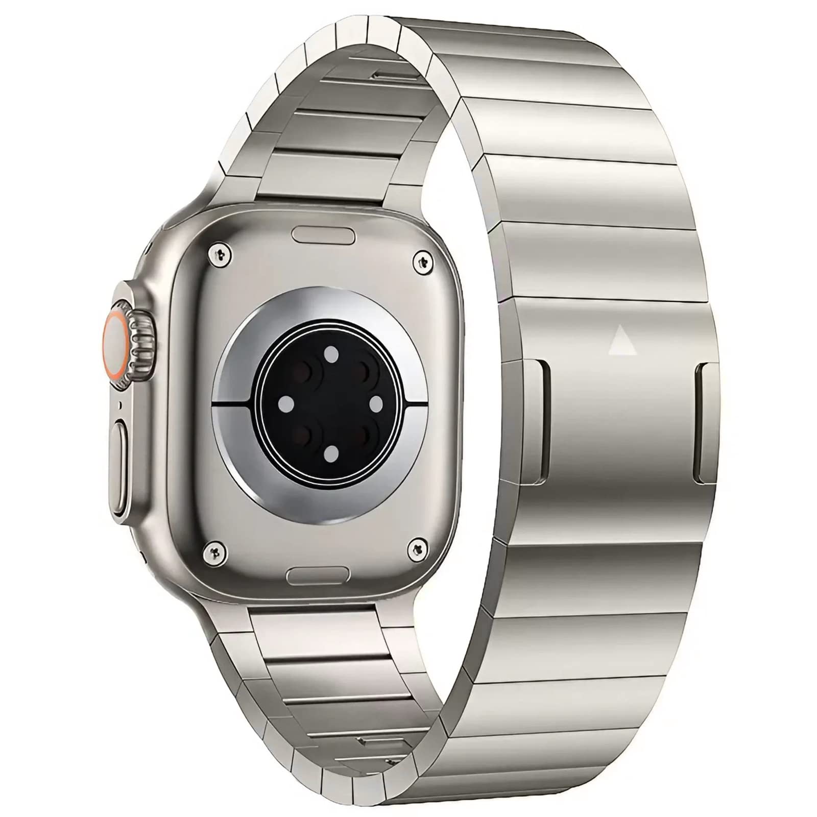 Bransoletka kompatybilna z ultra bransoletką 49 mm, stal nierdzewna, zapasowy pasek kompatybilny z Apple Watch Ultra (Titan)