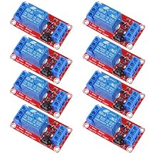 1 Channel 5v Relay Module Board Shield with Optocoupler Support High/Low Level Trigger Compatible RelayPack of 8 5V
