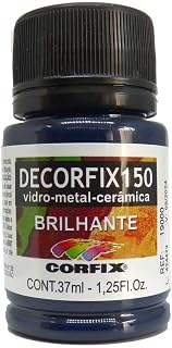 Tinta Decorfix150 (Porcelana) Brilhante 37ml Corfix Avulso AZUL CYAN 436