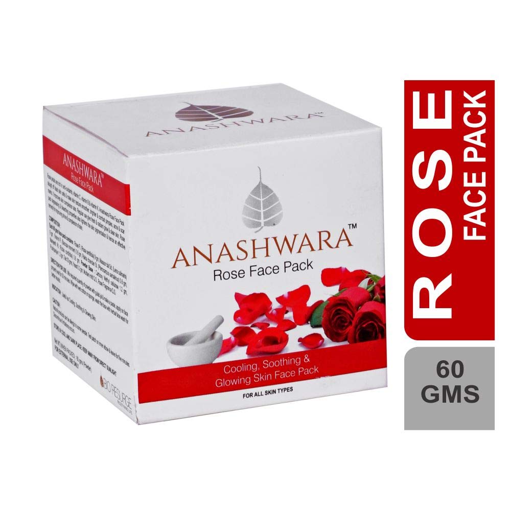 Bio Resurge Life Anashwara Glow Rose Face Pack For Rosy And Glowing Skin Reduces Wrinkles Dark Spots.