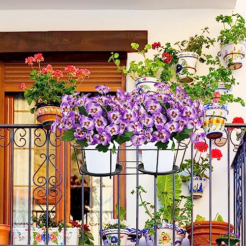 Agusbagli 6 Bundles Artificial Flowers Pansy thumb #7