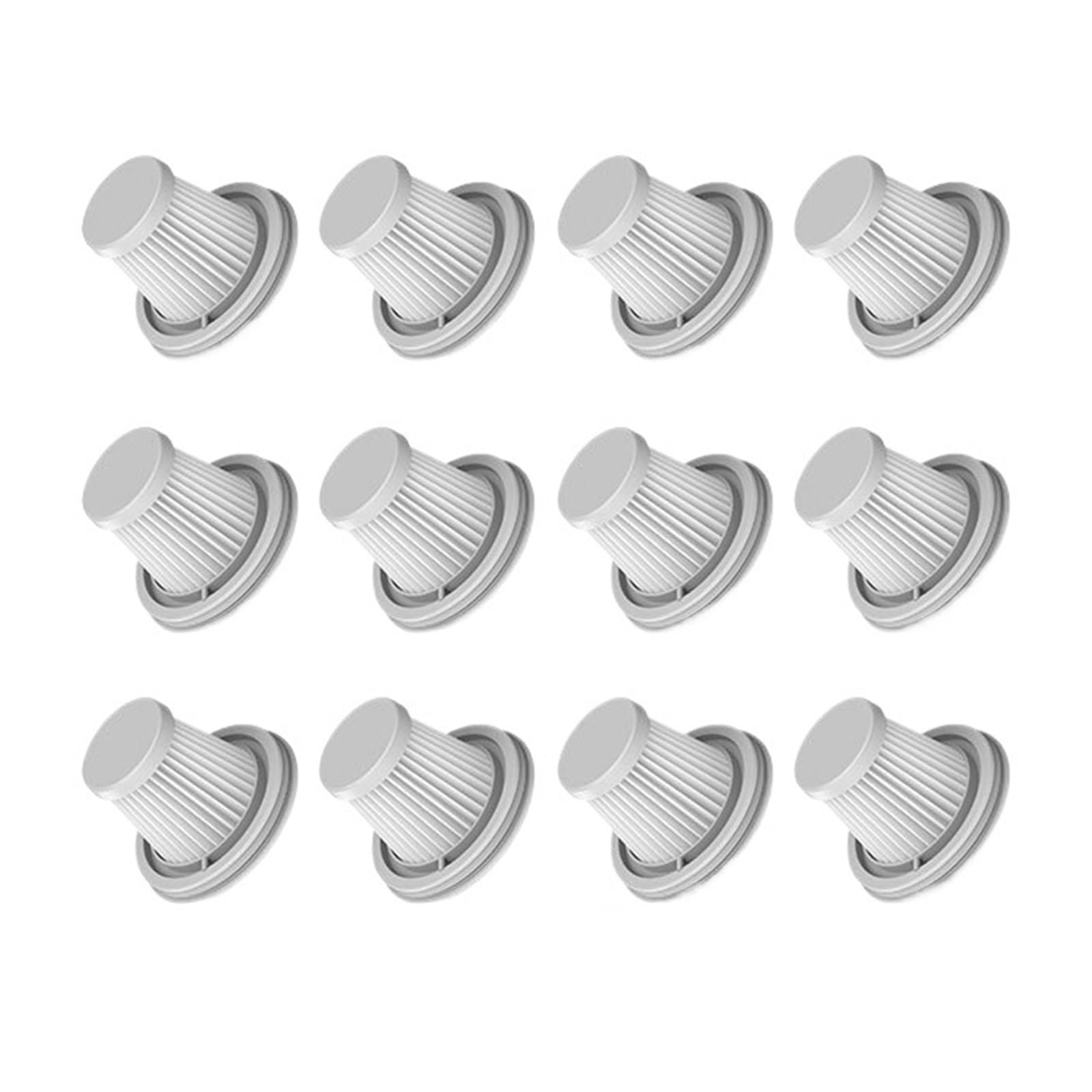 Accesorios de filtro de repuesto inalámbricos for el hogar, compatibles con Xiaomi, piezas de filtro Hepa for aspiradora práctica SSXCQ01XY H13(12pcs)