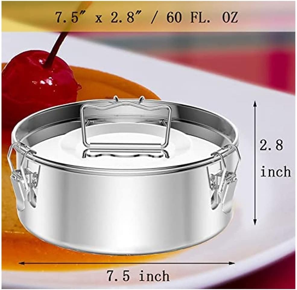 Stainless Steel Flan Mold 60 Oz, Compatible with 6 Qt (3 Qt, 8 Qt Avail), Mexican Design