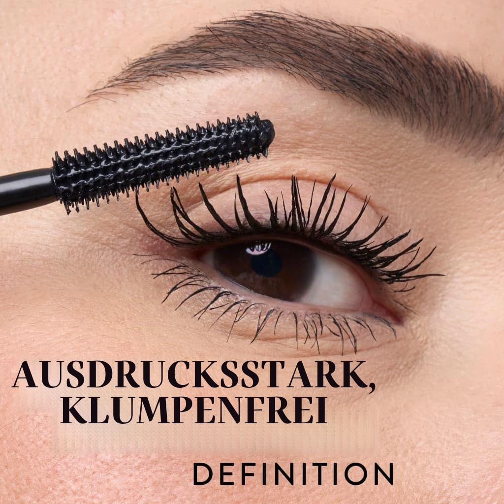 VERSAINSECT New York Kajal Longwear Mascara - zum Ausbessern, Definieren, Curling, Buildable Formula Eye Makeup, innovative Curling Brush - 1 Stück