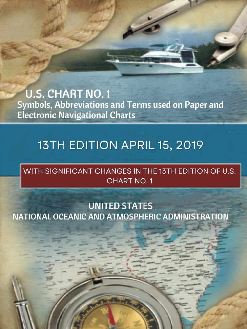 U.S. Chart No. 1 guide 13e édition livre symboles cartographie marine électronique papier