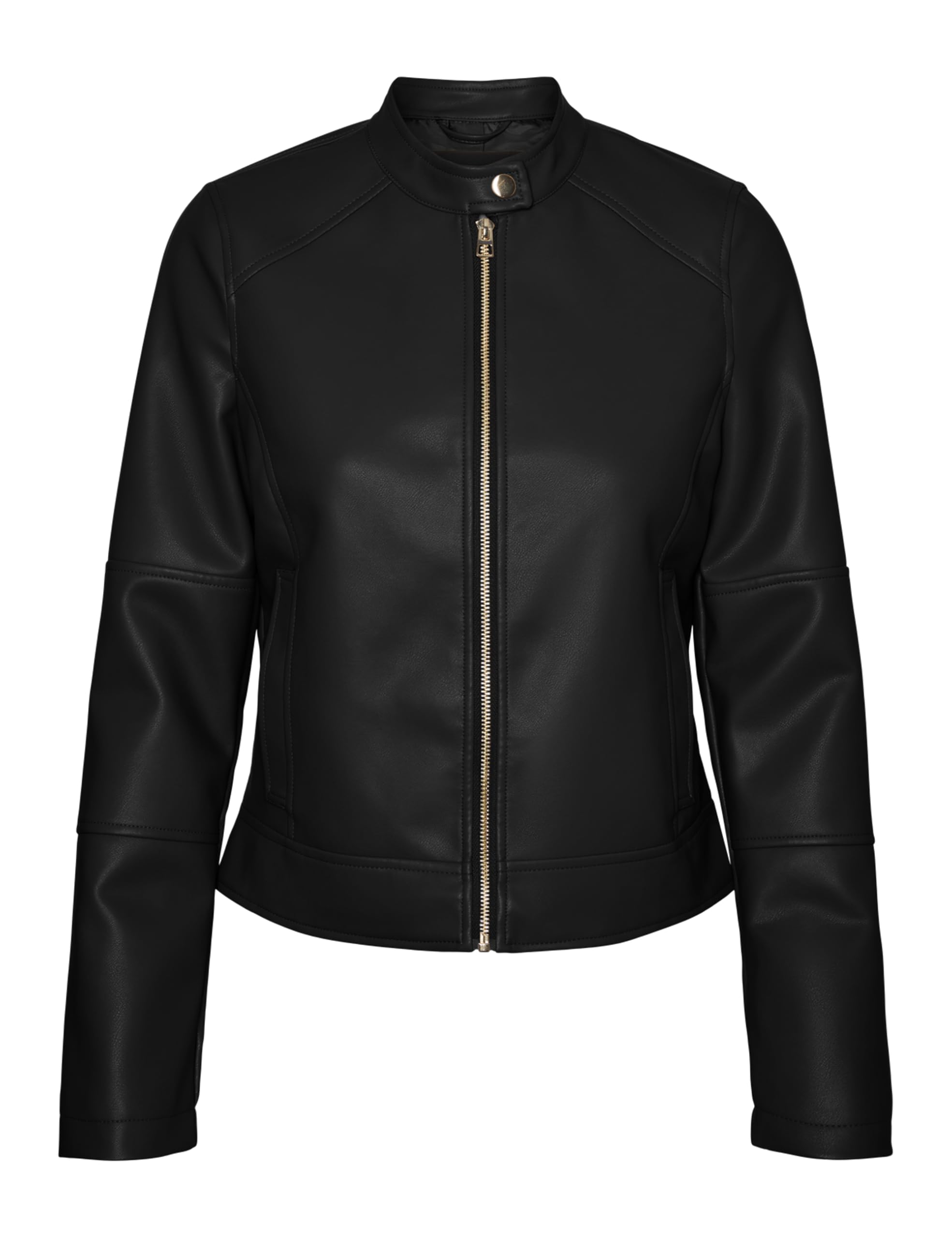 VERO MODA Vmdixiemaria Women's Short Coated Jacket Ent Short Jacket, black, L