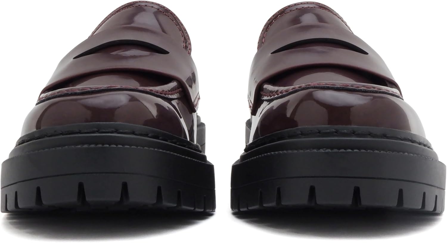 Soda “Soho” ~ Women Slip On Platform Heel Lug Sole Penny Loafer - Image 3