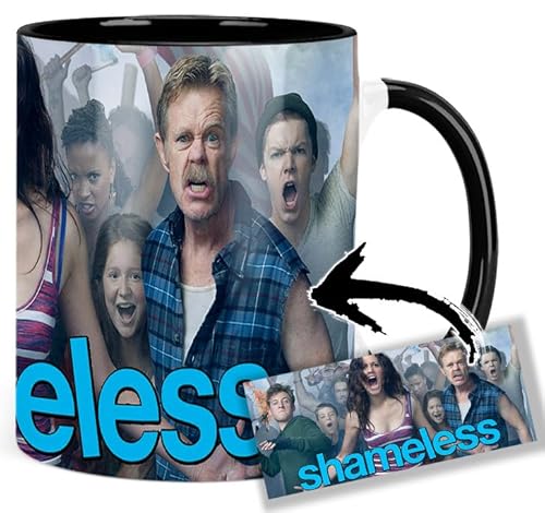 Shameless Emmy Rossum William H Macy Cameron Monaghan Tasse Innen & Henkel Schwarz Keramikbecher Mug für 14,99 EUR bei amazon.de Bild: Shameless Emmy Rossum William H Macy Cameron Monaghan Tasse Innen & Henkel Schwarz Keramikbecher Mug für 14,99 EUR bei amazon.de