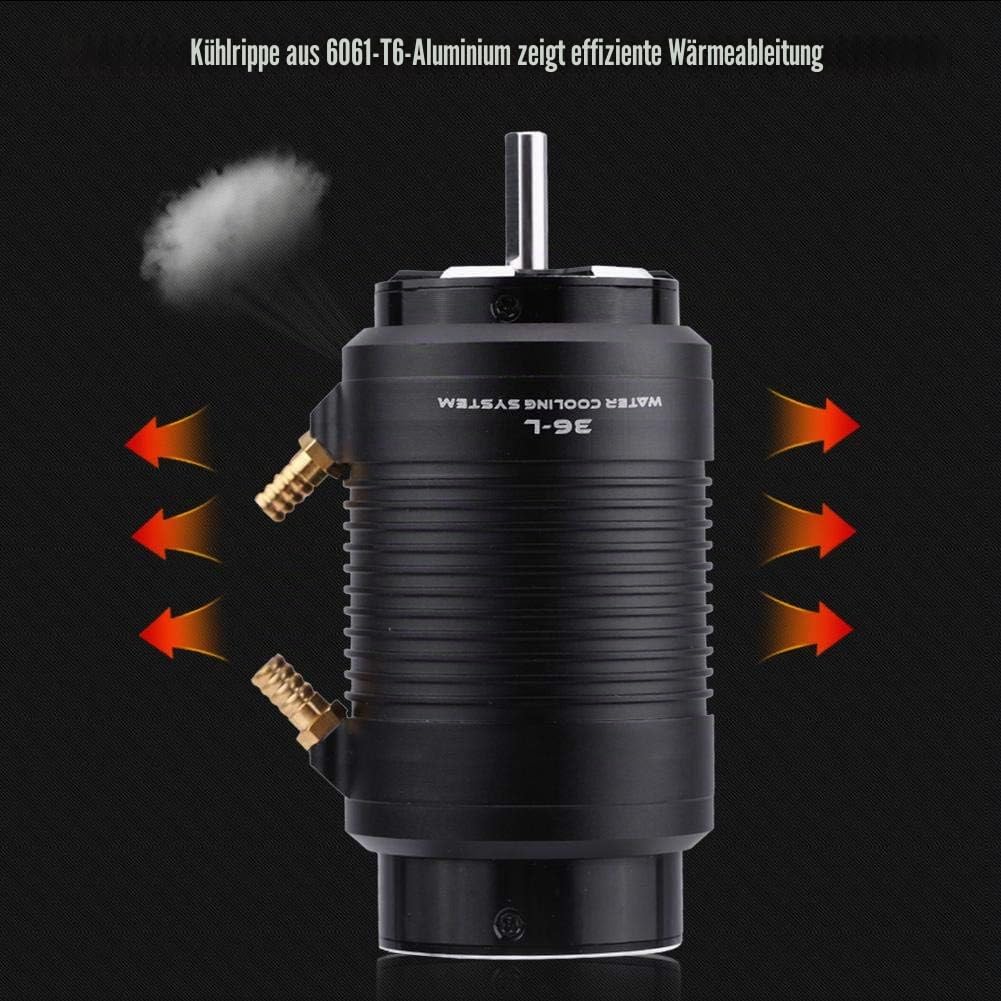 RC Motor, 3680 1800KV Motor mit RM7258 Wasserkühlung Jack Combo Teil Zubehör für 100cm RC Boot Haltbarkeit Hochtemperaturbeständigkeit