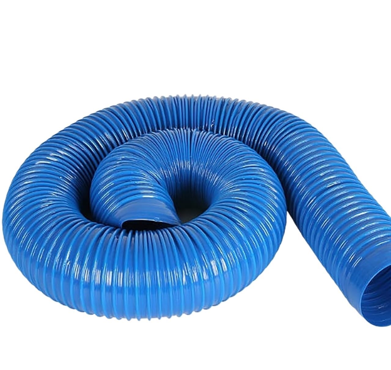 Manguera de succión polvo, caucho PVC | Manguera de recolección de polvo de PVC azul Ventilación CNC for carpintería 100 cm D 3,2-40 cm (D 5,5 cm)(D 21cm)