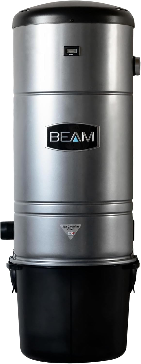 Beam 475 Central Vacuum System | 659 Air Watts Whole House Vacuum | Hybrid Bagged/Bagless Filtration | 135 CFM | Covers 4,500 Sq Ft | 120V Central Vac | 10-Year Warranty