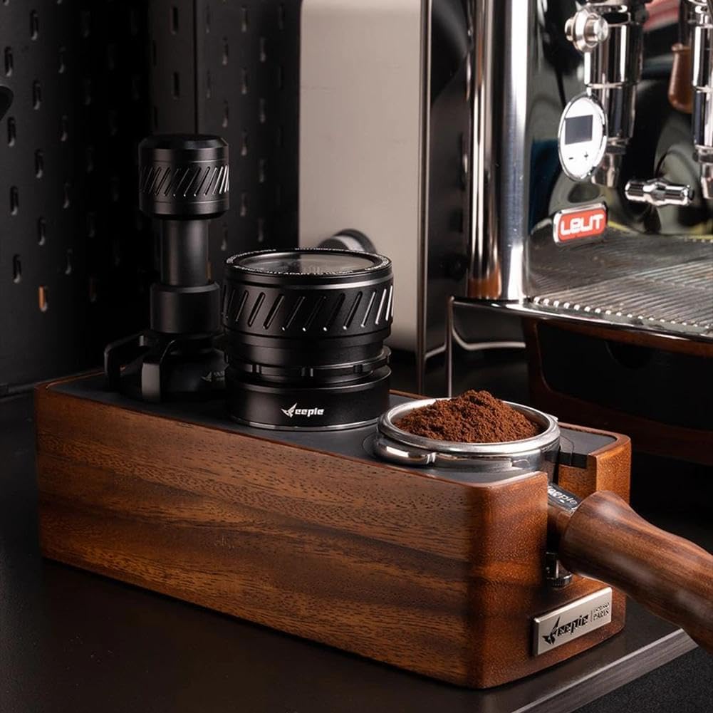Coffee Distributor 58mm, Espresso Dual-Bearing Distributor Gravity Espreso Distribution Tool with Adaptive Height for Barista, Coffee Leveler for 58.5mm Protafilters