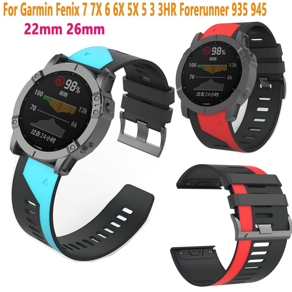 Sangle de Silicone Smart Watch 22 mm26 mm pour 5 6 5X 6X Pro Plus 3 Heures de Bracelet 7 7X Version Rapide