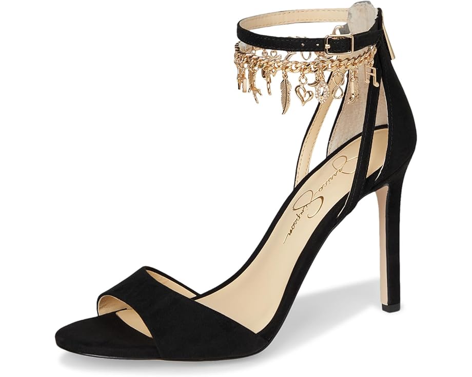 Jessica Simpson Jetser Chain Medallion Heeled Sandals - Front View