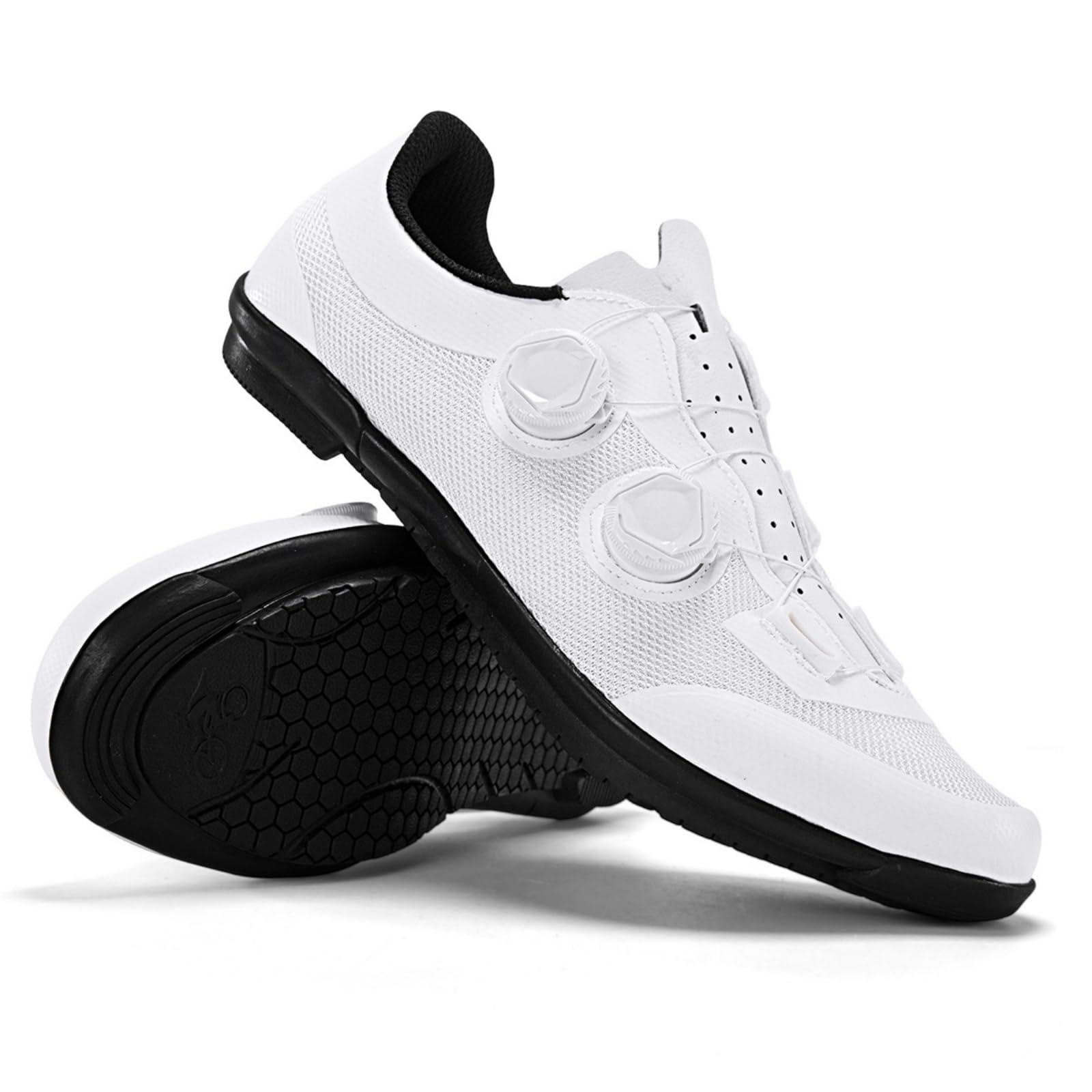 JiuQing Zapatillas Ciclismo Unisex Sin Bloqueo Zapatos Bici Pedales Planos