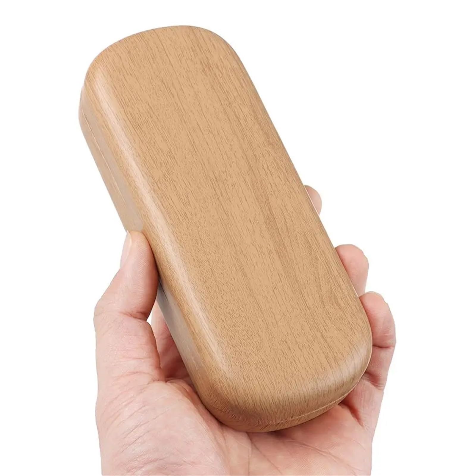 Estuche for Gafas, Estuche for Gafas 1 ud. Caja Impermeable for Gafas de Grano de Madera for Mujeres y Hombres, Gafas de Lectura portátiles, Estuche for Gafas de Sol, Protector for Gafas