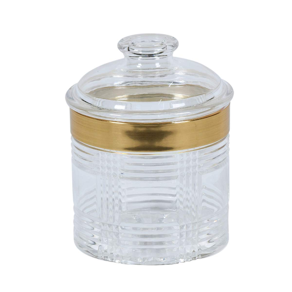 FEELING MALL Acrylic Decorative Container Box With Lid - 2 Pieces, White 2