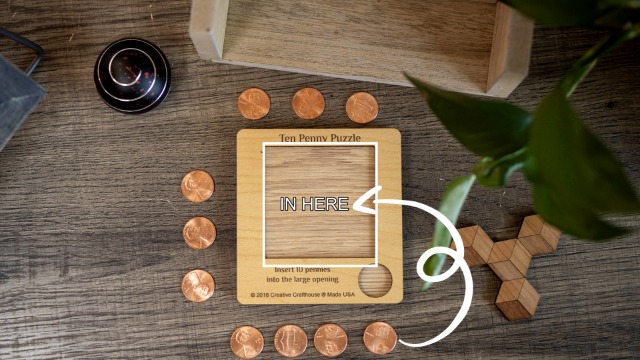 Amazon.com: 10 Penny Puzzle - Coffee Table Puzzle - Executive Toy