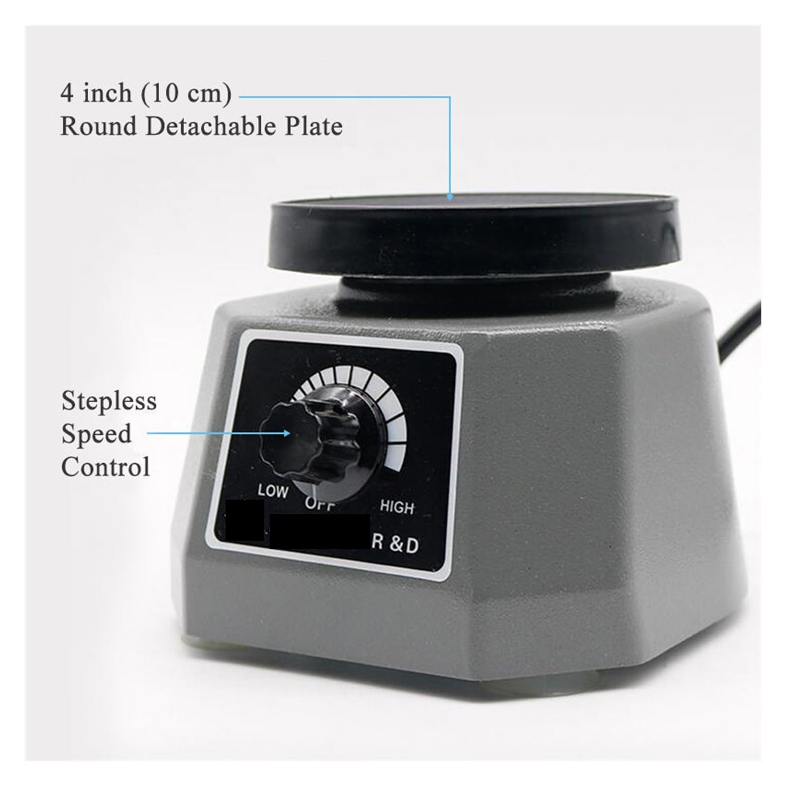 Gipsrüttler, runde Platte, kleiner Gips, variable Intensität, Schüttelgeschwindigkeit, einstellbarer Vibrationstisch for Gipsgeräte(110V)