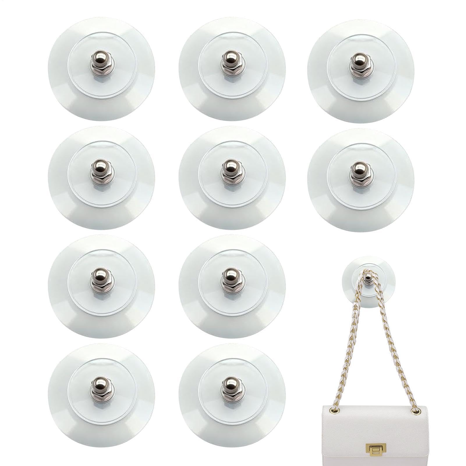 Muiltvoe Invisible Drill Free Adhesive Hooks Picture Hangers 10Pcs No-Drill Screw Stickers Upgraded Nail Free Stickers For Walls Heavy Duty, High Load-Bearing Seamless Screws For Wall Mount, Home