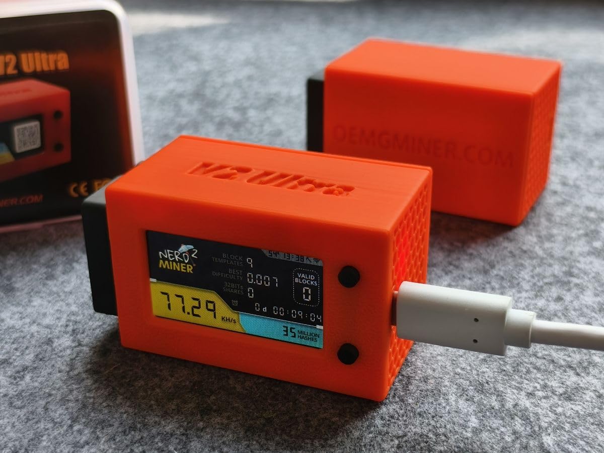 Btc Miner NerdMiner V2 Ultra 78KH/S T Display S3 Bitcoin Miner With Low  Power Consumption Crypto Nerdminer With Fan Lucky Miner Win 6 25 Btc  Profitability Calculator