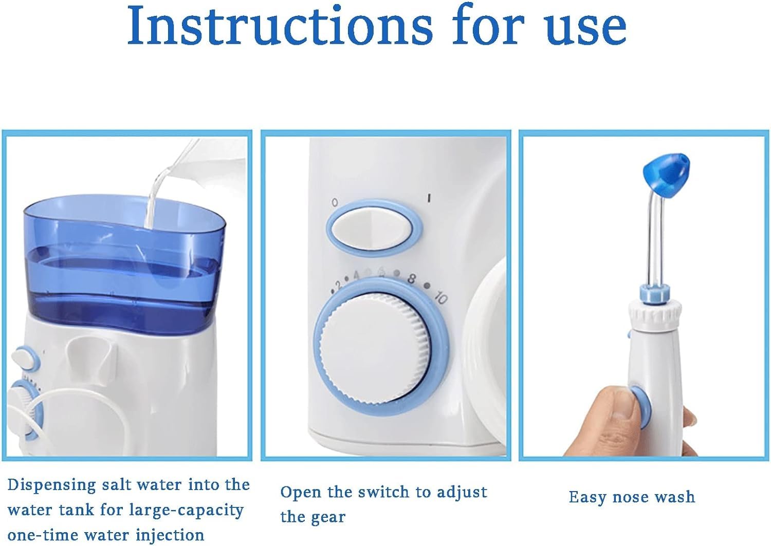 Nasennebenhöhlenspülset, Nasennebenhöhlenspülsystem, elektrisches Neti Pot Nasennebenhöhlenspülset, 10-Gang-stufenlose Spannungsregelung, elektrische Impuls-Nasenspülung zur Linder