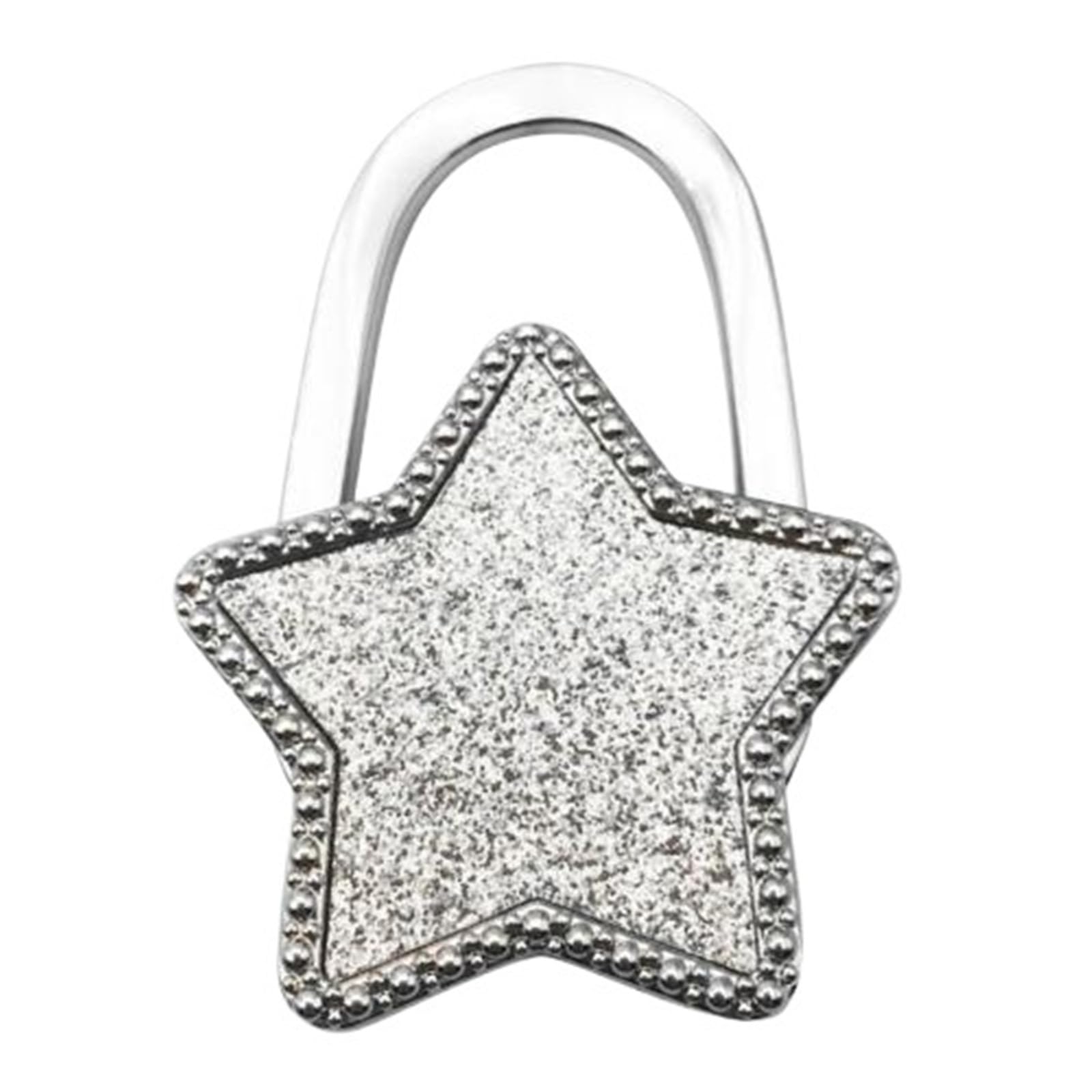 GHHZML Handbag Hooks for Tables Bag Hook Shiny Folding Zinc Alloy Rhinestone Crown Star Table Edge Handbag Hanger for Home Keychain Cute Pendant(Color05)