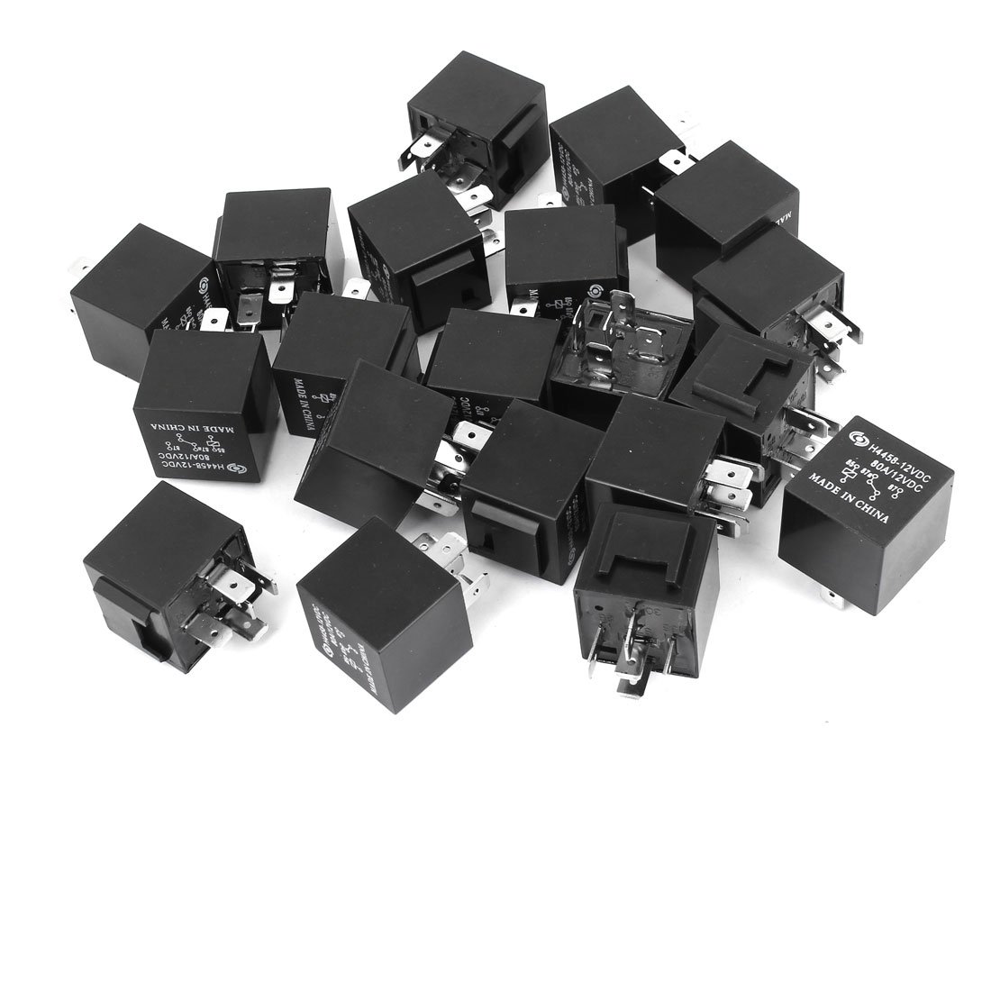 Ruilogod Shell DC 12V 80A SPDT Relé automotriz de automóviles 20 PCS