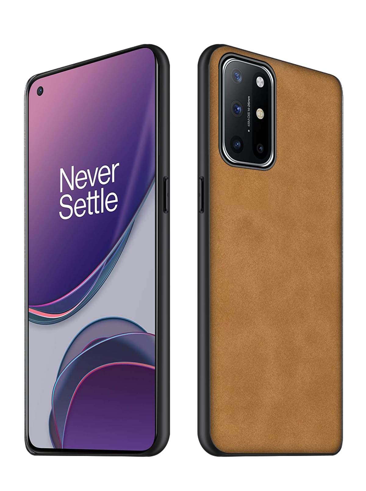 Coque OnePlus 8T 5G TPU daim marron anti-vibration léger - 8